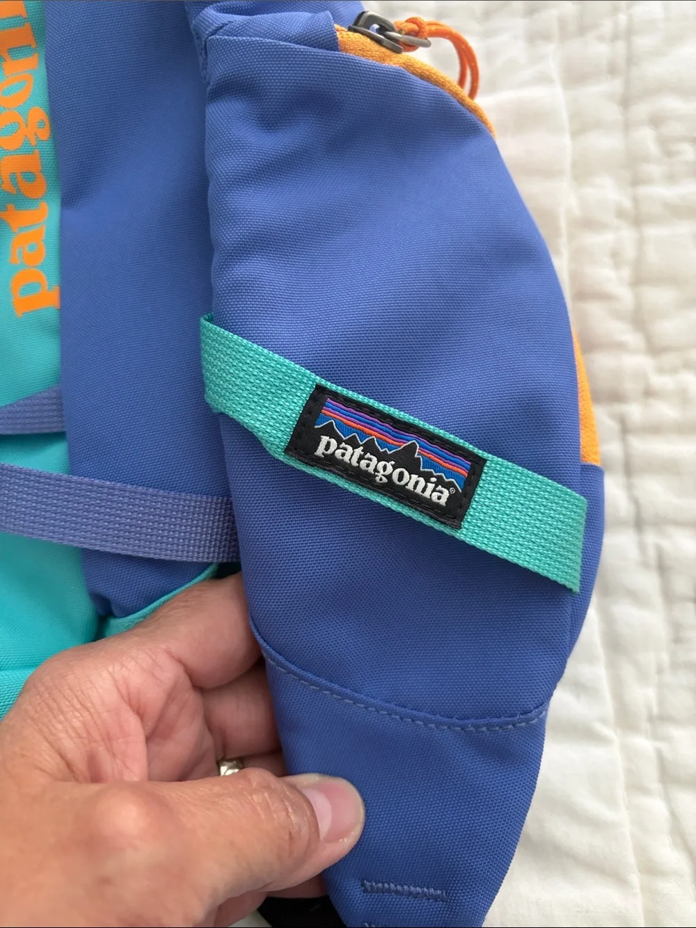 Vintage Patagonia Atom 8L Sling Bag Periwinkle & Mint